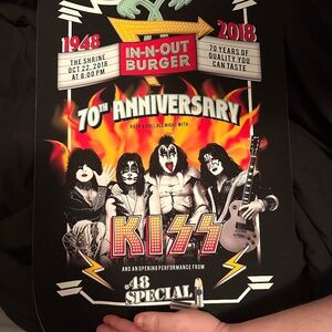 In n out burger 70 year anniversary  KiSS poster